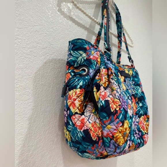 Vera Bradley Happy Blooms Glenna Satchel bag - Picture 2 of 7